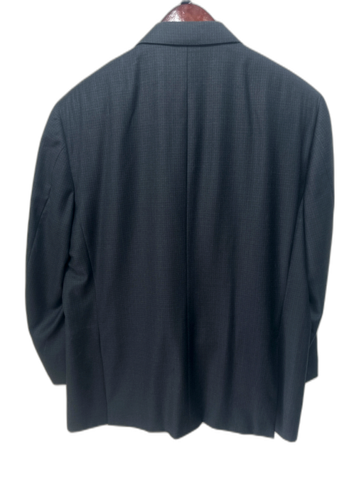 Canali Gray & Blue Wool Plaid 2 Button Men's Suit Gray & Blue / 60