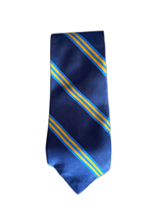 Polo Blue & Yellow Silk Striped Men's Ties Blue & Yellow