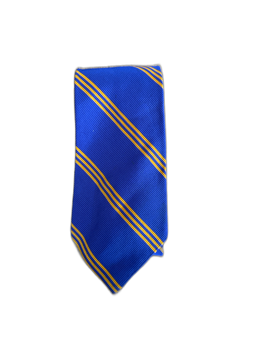 Polo Blue & Yellow Silk Striped Men's Ties Blue & Yellow