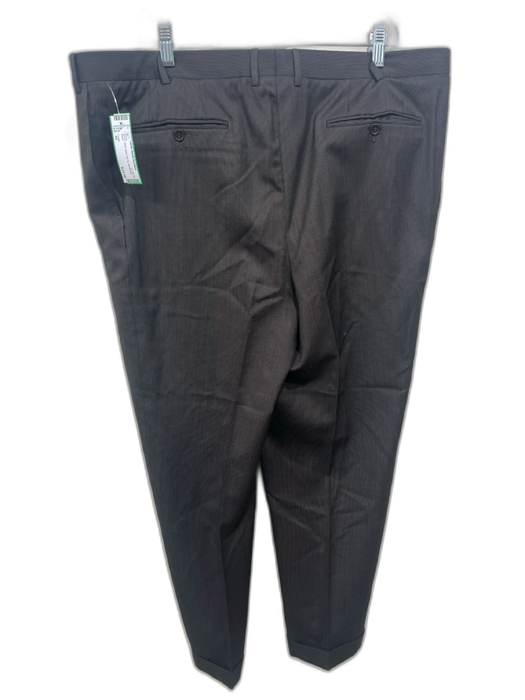 Canali Size 42 Brown Wool Solid Zip Fly Men's Pants Brown / 42