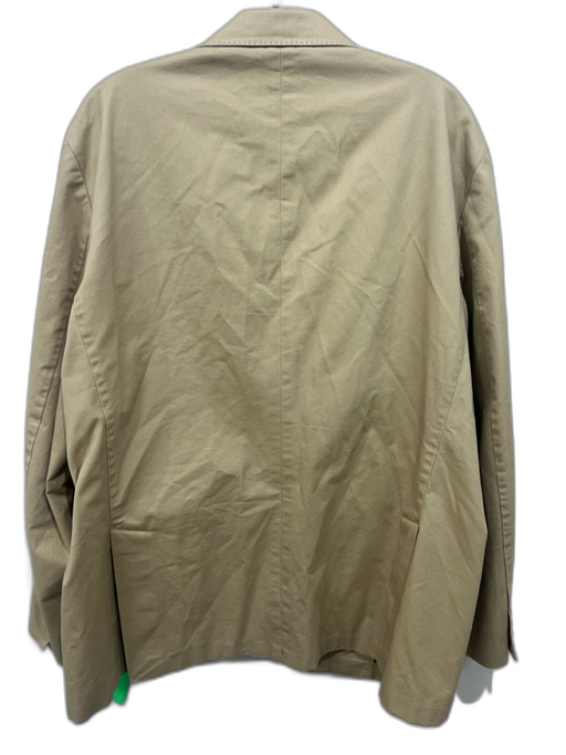 Polo Ralph Lauren Light Brown Polyester Blend Solid 2 Button Men's Blazer Light Brown / 46R