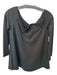 Tuckernuck Size M Black Rayon Blend Long Sleeve Off Shoulder Top Black / M