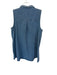 Tuckernuck Size M Chambray Cotton Sleeveless Button Up stiching Mini Dress Chambray / M