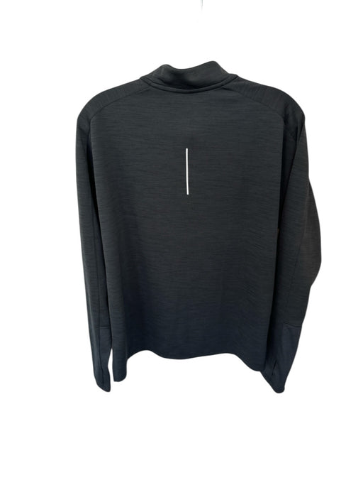 Nike Black Polyester Blend Georgia Quarter Zip Athletic Men's Pullover Black / M
