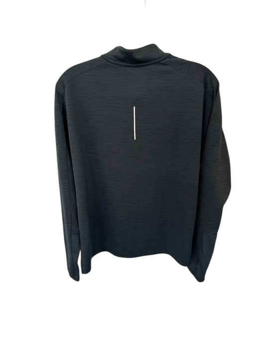 Nike Black Polyester Blend Georgia Quarter Zip Athletic Men's Pullover Black / M