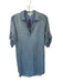 Cloth & Stone Size XS Light Wash Tencel Lyocell Gold Accents Polka Dot Dress Light Wash / XS