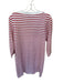 Draper James Size M Red & White 100% Cotton Stripe 3/4 Sleeve Mini Dress Red & White / M