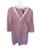 Draper James Size M Red & White 100% Cotton Stripe 3/4 Sleeve Mini Dress Red & White / M