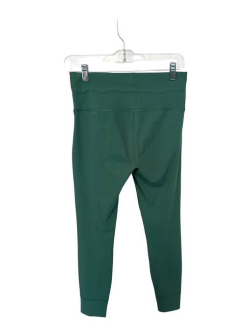 Vuori Size M Green Polyester Cropped Tie Cuffed Athletic Leggings Green / M