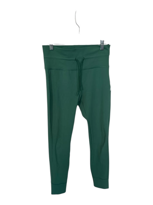 Vuori Size M Green Polyester Cropped Tie Cuffed Athletic Leggings Green / M
