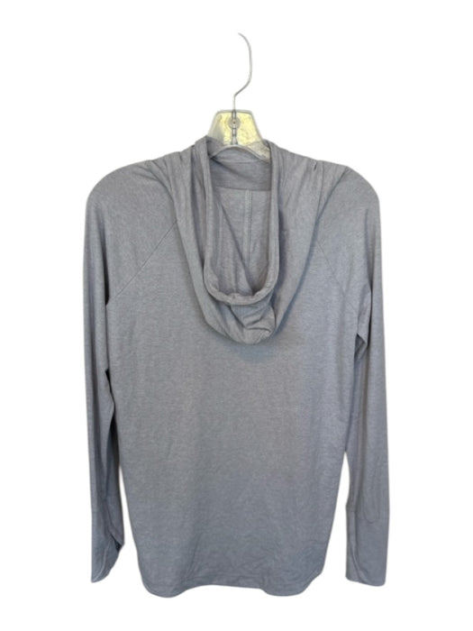 Athleta Size S Grey Polyester Tie Heathered Thumb Holes Athletic Hoodie Grey / S