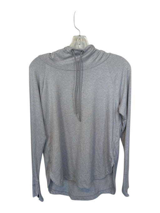 Athleta Size S Grey Polyester Tie Heathered Thumb Holes Athletic Hoodie Grey / S