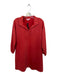 Jude Connally Size M Burnt Orange Polyester Suede Pockets Long Sleeve Dress Burnt Orange / M