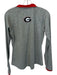 Nike Dri-Fit Size M Grey & Red Polyester Heathered Quarter Zip Sweatshirt Grey & Red / M