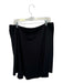 Tuckernuck Size M Black Rayon Off Shoulder Long Sleeve Elastic Back Top Black / M