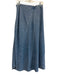 Rag & Bone Size 4 Medium Wash Cotton & Lyocell Side Zip Asymmetrical Midi Skirt Medium Wash / 4