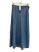 Rag & Bone Size 4 Medium Wash Cotton & Lyocell Side Zip Asymmetrical Midi Skirt Medium Wash / 4