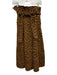 Ulla Johnson Size 4 Brown & Black Cotton Paper Bag Waist Abstract Print Skirt Brown & Black / 4
