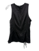 Cinq a Sept Size S Black Silk Sleeveless Drawstring Ruched side Tank Top Black / S