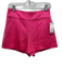 Alice + Olivia Size 2 Neon Pink Triacetate Blend Satin Pintuck Detail Shorts Neon Pink / 2