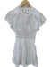 Isabel Marant Size 34/XS White Cotton & Viscose Flutter Sleeves Side Zip Dress White / 34/XS