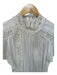 Isabel Marant Size 34/XS White Cotton & Viscose Flutter Sleeves Side Zip Dress White / 34/XS