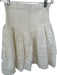 Mariacher Size M Cream Cotton Smocked Lace Trim Skirt Cream / M
