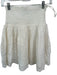 Mariacher Size M Cream Cotton Smocked Lace Trim Skirt Cream / M
