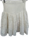 Mariacher Size XS Cream Cotton Smocked Lace Trim Skirt Cream / XS