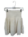 Mariacher Size S Cream Cotton Smocked Lace Trim Skirt Cream / S