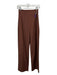 Lovers + Friends Size XS Brown Polyester Blend High Waist Boning Side Zip Pants Brown / XS