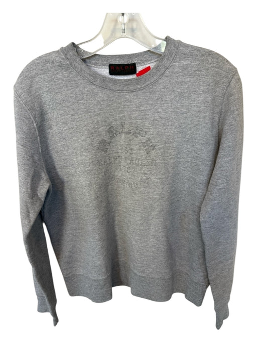 Ralph Lauren Size Est S Gray Cotton Long Sleeve Logo Sweatshirt Gray / Est S