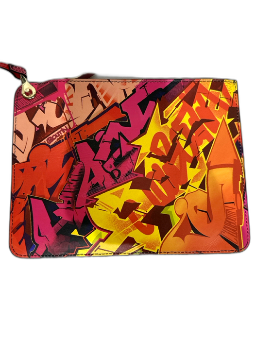 Christian Louboutin Pink, Yellow & Multi Print Leather Stud Detail Graffiti Bag Pink, Yellow & Multi Print / Large