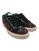 Gucci Shoe Size 40 Green, Red, Black Cotton Denim Lace Up Guccissima Sneakers Green, Red, Black / 40