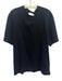 AMI NWT Size L Black Cotton Solid T shirt Crew Men's Short Sleeve Black / L