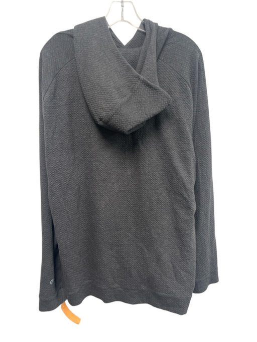 Lululemon Size Est XL Dark Gray Synthetic Textured Hoodie Men's Jacket Dark Gray / Est XL