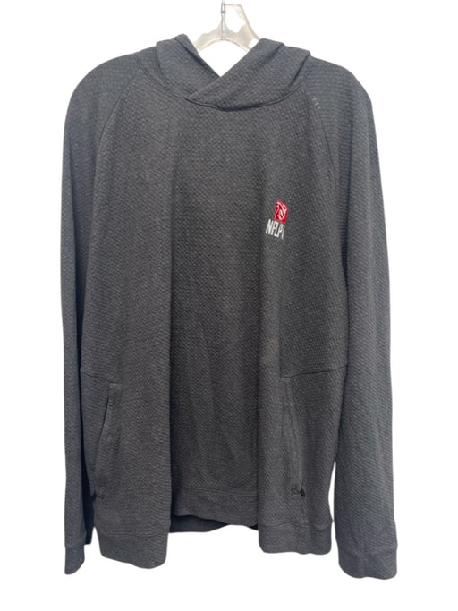 Lululemon Size Est XL Dark Gray Synthetic Textured Hoodie Men's Jacket Dark Gray / Est XL