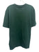 AMI Size Est L Green Cotton Solid T shirt Crew Men's Short Sleeve Green / Est L