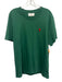 AMI NWT Size XL Green Cotton Solid T shirt Crew Men's Short Sleeve Green / XL