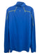 Lululemon Size Est L Blue Synthetic Solid Athletic Quarter Zip Long Sleeve Shirt Blue / Est L