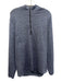 Lululemon Size Est L Blue Synthetic Heathered Quarter Zip Long Sleeve Shirt Blue / Est L