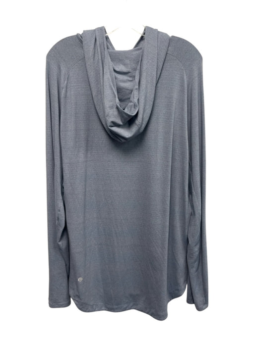 Lululemon Size Est XL Gray Synthetic Solid Athletic Hoodie Long Sleeve Shirt Gray / Est XL