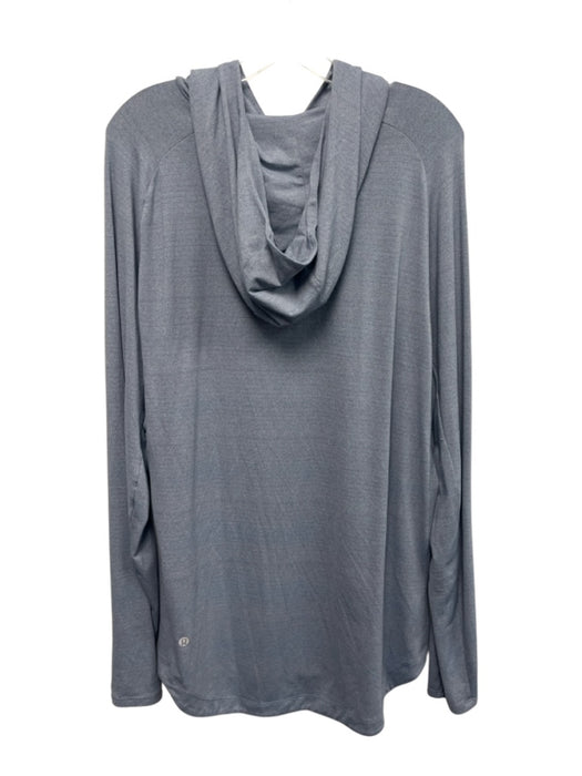 Lululemon Size Est XL Gray Synthetic Solid Athletic Hoodie Long Sleeve Shirt Gray / Est XL