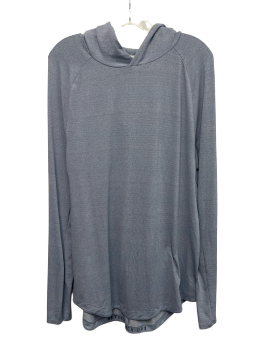 Lululemon Size Est XL Gray Synthetic Solid Athletic Hoodie Long Sleeve Shirt Gray / Est XL