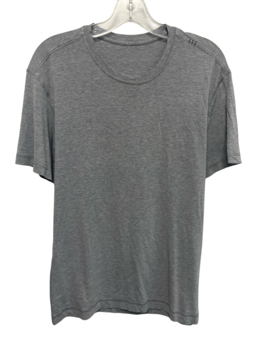 Lululemon Size Est M Gray Synthetic Heathered Athletic T Shirt Short Sleeve Gray / Est M