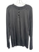 Lululemon Size Est XL Dark Gray Synthetic Heathered Henley Long Sleeve Shirt Dark Gray / Est XL