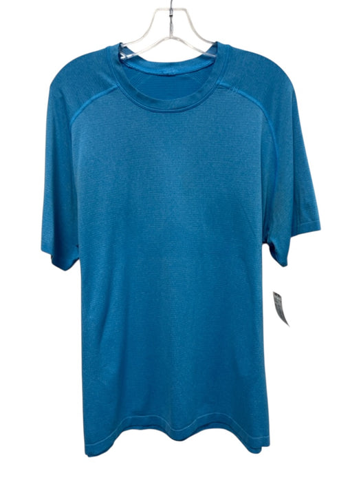 Lululemon Size XL Blue Synthetic Heathered Athletic T Shirt Men's Short Sleeve Blue / XL