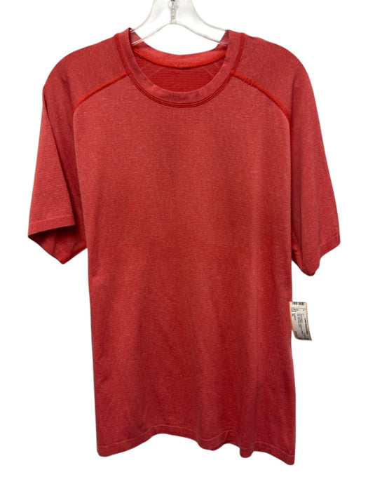 Lululemon Size XL Red Synthetic Heathered Athletic T Shirt Men's Short Sleeve Red / XL