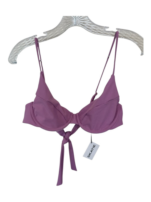 Skatie Brand Size L/XL Purple Recycled Polyester Blend Cheeky Bikini Swimsuit Purple / L/XL