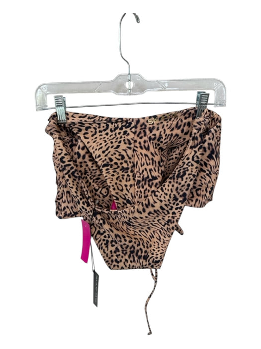 Skatie Brand Size XL Tan & black Recycled Polyester Blend Animal Print Swimsuit Tan & black / XL